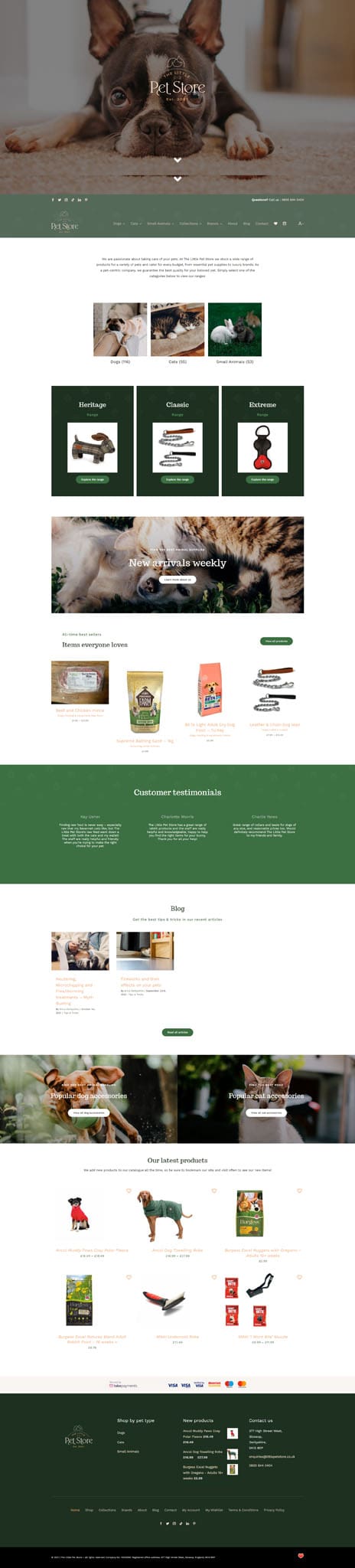 The Little Pet Store - Homepage